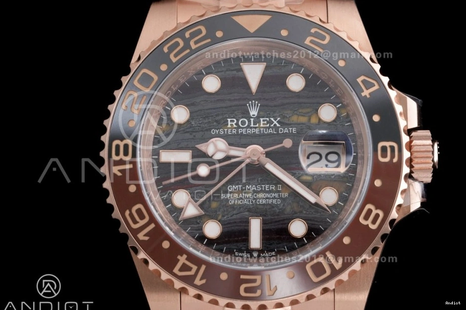 Tiger Iron Bracelet Sh3285 126715 Edition Master Oyster II CHNR on ARF Dial RG Best GMT 1111